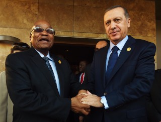 Pres. Jacob Zuma saam met Turkye se president, Recep Tayyip Erdoğan, by die G20-beraad. Foto: Siyabulela Duda / GCIS
