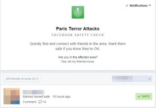 Facebook se Safety Check-funksie 