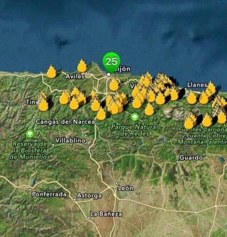 130 brande woed in Spanje 