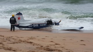 Die vliegtuig wat neergestort het. Foto: Crisis Medical