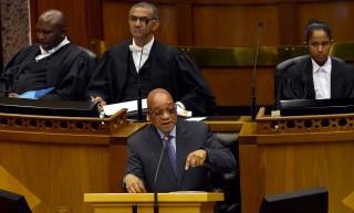 President Jacob Zuma tydens 'n vorige geleentheid in die parlement.  Foto: Elmond Jiyane, GCIS