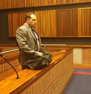 Dawie de Villiers in die hof Foto: ANA