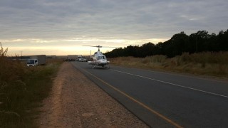 Die man moes met 'n helikopter na 'n hospitaal in Johannesburg geneem word. Foto: Netcare 911