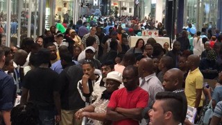 Die opening van Mall of Africa op 28 April 2016. Foto: Twitter via @crimeairnetwork
