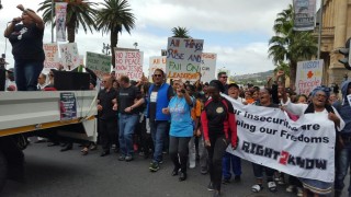 Die optog in Kaapstad. Foto: Chantall Presence/ANA