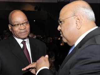 Pres. Zuma en Gordhan. Die foto is in 2011 geneem. Foto: Flickr/GovernmentZA