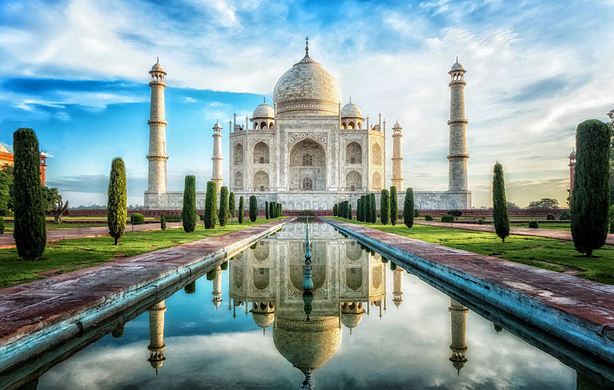 Die Taj Mahal in Indië. Foto: Traveltriangle.com