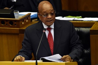 President Jacob Zuma in die parlement. Foto: Elmond Jiyane, GCIS