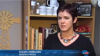 Susan Lombaard, besturende direkteur van Maroela Media (Skermskoot uit die video)