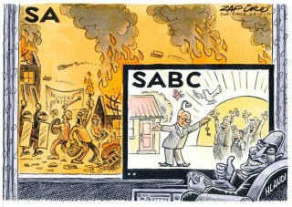 Een van Zapiro se spotprente (Foto: Facebook via Zapiro)