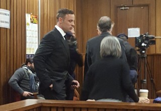 Pistorius Maandagoggend in die hof. Foto: ANA