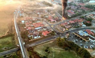 Onlangse onluste in Pretoria. Foto: Via Twitter