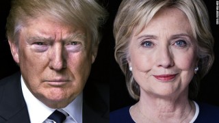 Donald Trump en Hillary Clinton (Foto: Nigel Parry vir CNN)