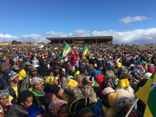 ANC-ondersteuners by die party se verkiesingsveldtog Saterdag, 23 Julie 2016 in Port Elizabeth. Foto: ANA