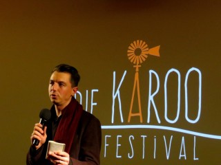 Die regisseur Jozua Malherbe was by die IKFF.