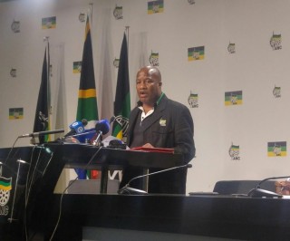 Jackson Mthembu, ANC-hoofsweep en voorsitter van die party se subkomitee oor kommunikasie Foto: Getrude Makhafola / ANA