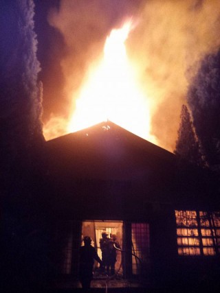 Die brand by HTS Potchefstroom. Foto: Ursula Wijnberg