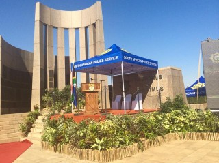 Die SAPD se jaarlikse Nasionale Herdenkingsdag-verrigtinge by die Uniegebou in Pretoria. Foto: SAPD