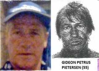 Twee foto's van Gideon Petrus Pietersen (55). Foto: Verskaf