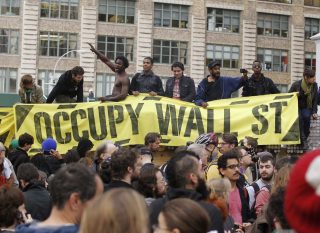 Occupy Wall Street-betogings (November 2011) REUTERS/Brendan McDermid (UNITED STATES - Tags: CIVIL UNREST POLITICS BUSINESS)