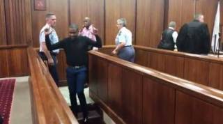 Charles Nqaba in die hof nadat hy skuldig bevind is. Foto: Raahil Sain/ANA